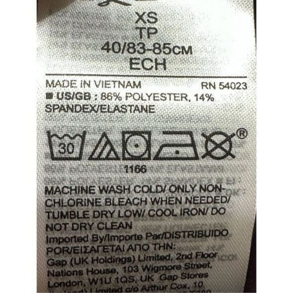 BR standard tank top size XS burgundy A 657 - Picture 6 of 6